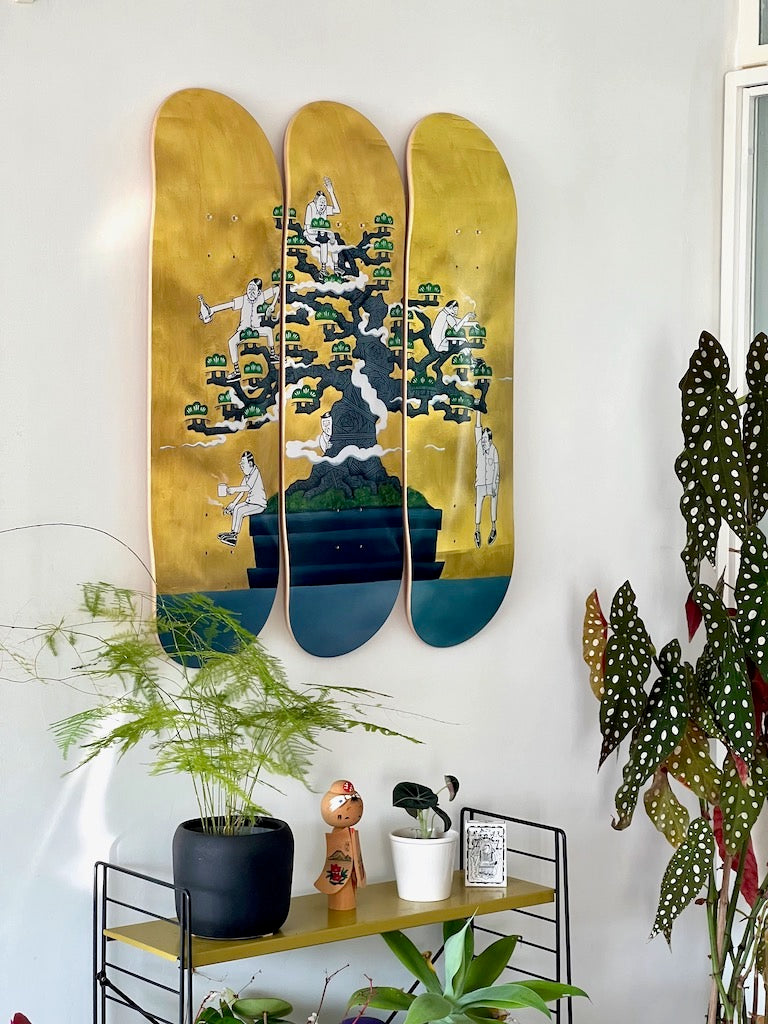 ESOW「盆栽」 - Deck'On セット - スケートボード 3 台