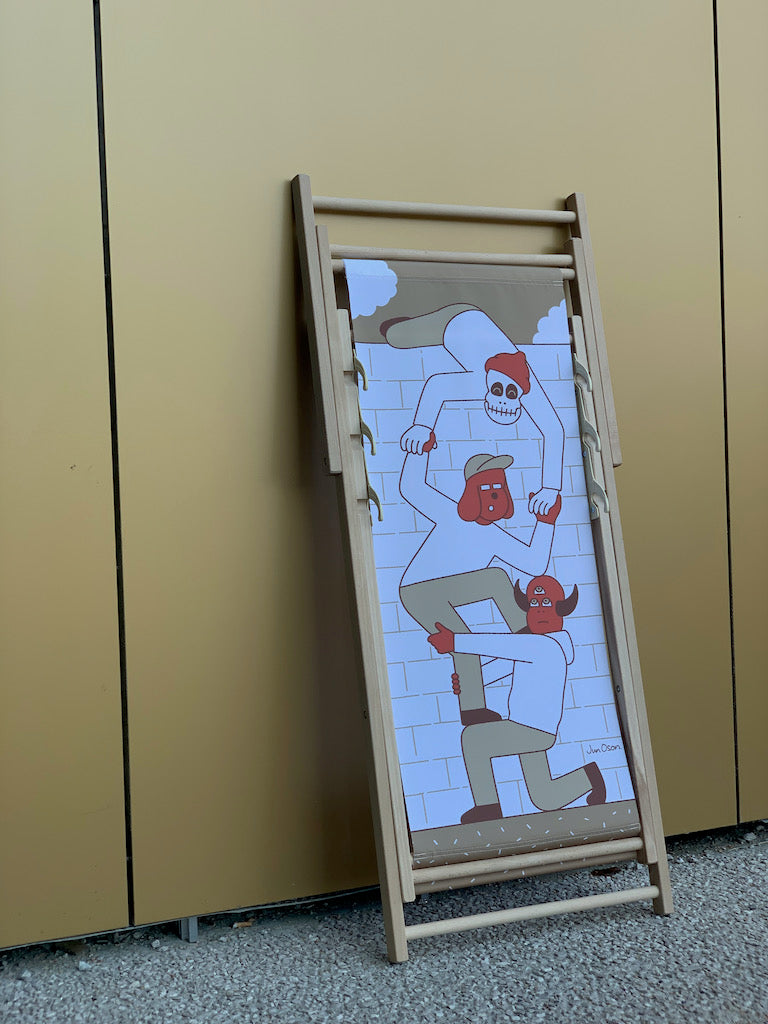 ジュン・オソン - 壁を登る - ラウンジチェア