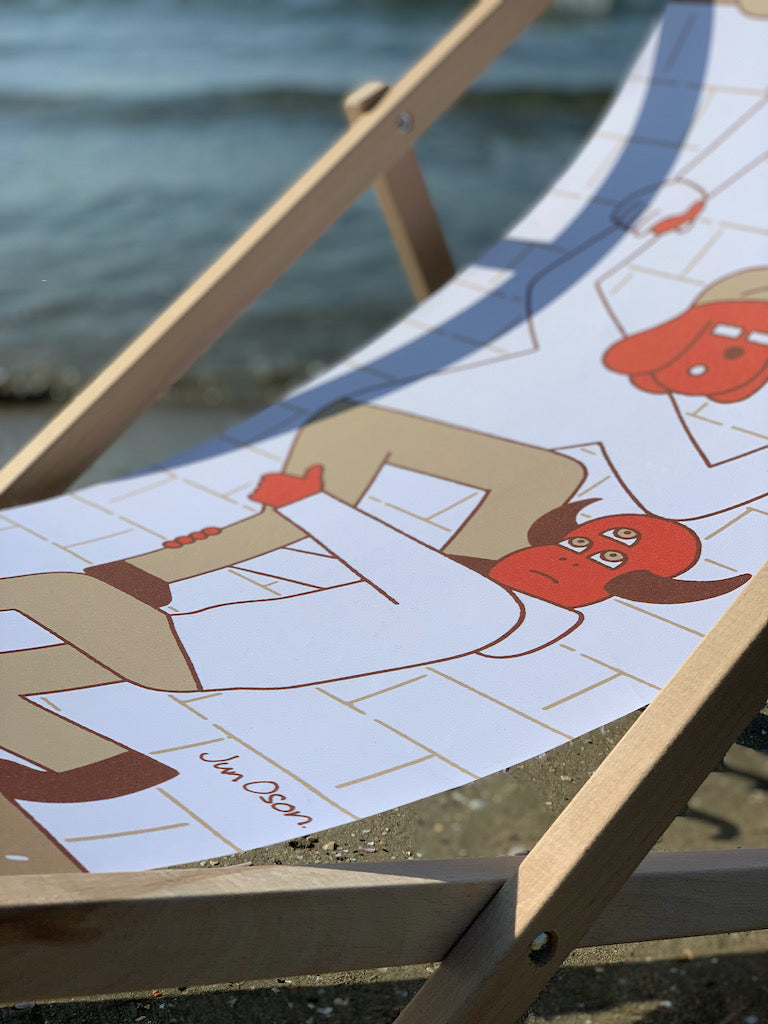 ジュン・オソン - 壁を登る - ラウンジチェア