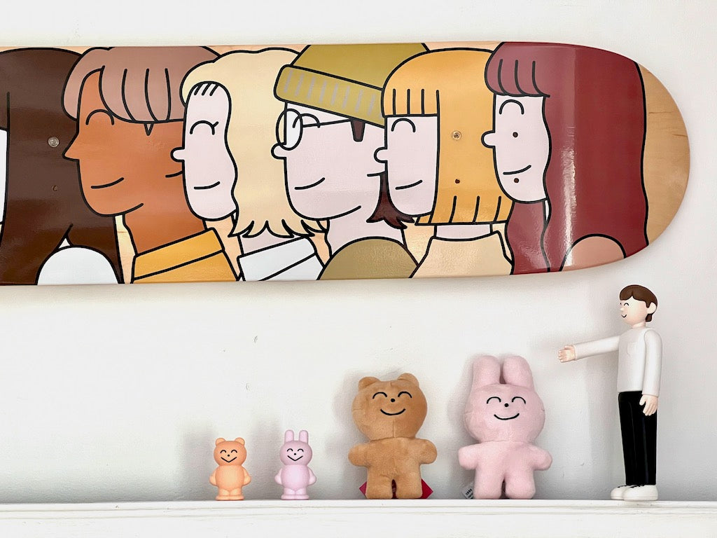 WAKARU "People" - Deck'On - 1 skateboard + 2 peluches
