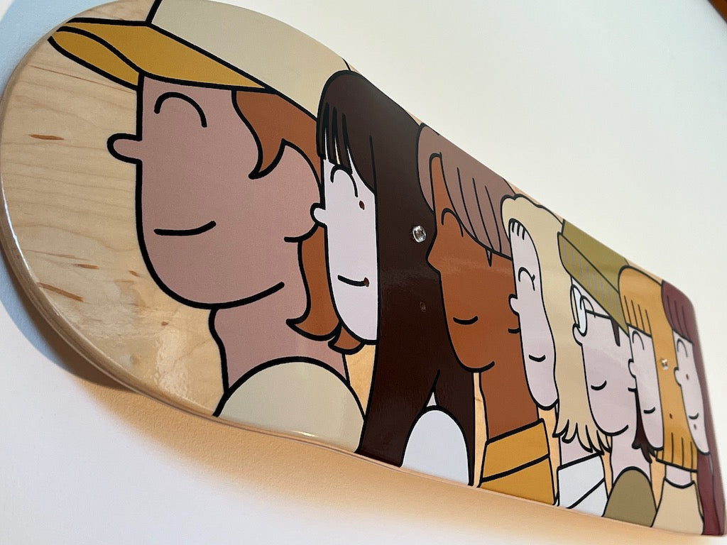 WAKARU "People" - Deck'On - 1 skateboard + 2 peluches