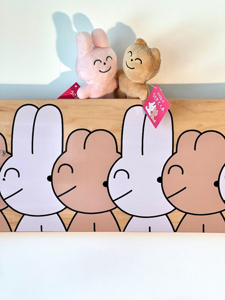 WAKARU「うさぎとクマ」 - Deck'On - スケートボード 1 台 + ぬいぐるみ 2 個